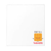 Bloc-note Ne sois pas un Twatwaffle (Devant)