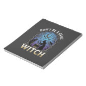 Bloc-note Ne Soyez Sorcière De Base Pot De Halloween Chats N (Tourné)