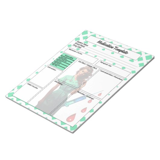 Bloc-note Ne vous croyez pas _ Modèle de médicaments (Incliné)