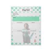 Bloc-note Ne vous faites pas de _carte de médicaments (Tourné)