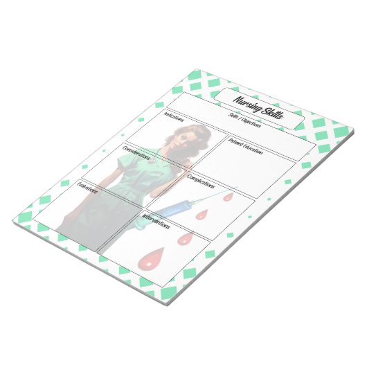 Bloc-note Ne vous fiez pas _ Compétences en soins infirmiers (Incliné)