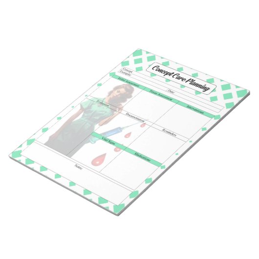 Bloc-note Ne vous pliez pas _ Planification des soins concep (Incliné)