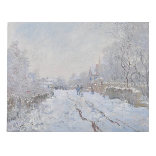 Bloc-note Neige à Argenteuil (par Claude Monet) (Devant)