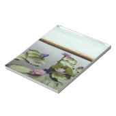 Bloc-note Nénuphars dans l'étang par l'océan (Tourné)