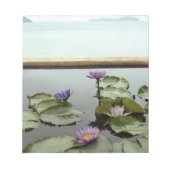 Bloc-note Nénuphars dans l'étang par l'océan (Devant)