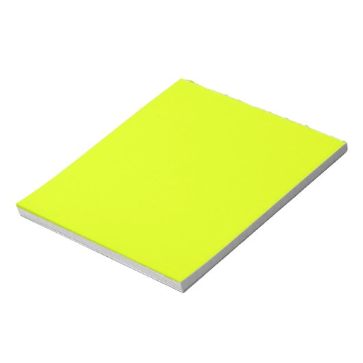 Bloc-note Neon Chartreuse couleur solide | Couleur tendance (Tourné)