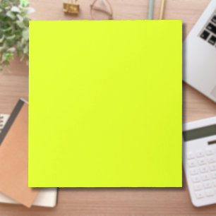 Bloc-note Neon Chartreuse couleur solide   Couleur tendance
