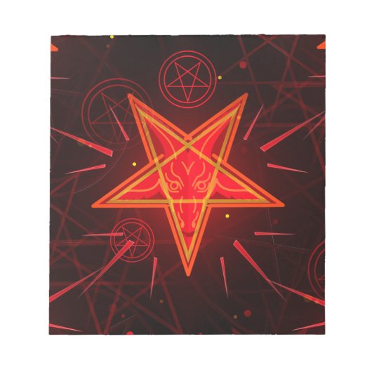 Bloc-note néon démon (Devant)