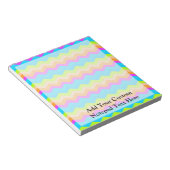 Bloc-note Neon Rainbow Zigzag (Incliné)