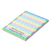 Bloc-note Neon Rainbow Zigzag (Tourné)