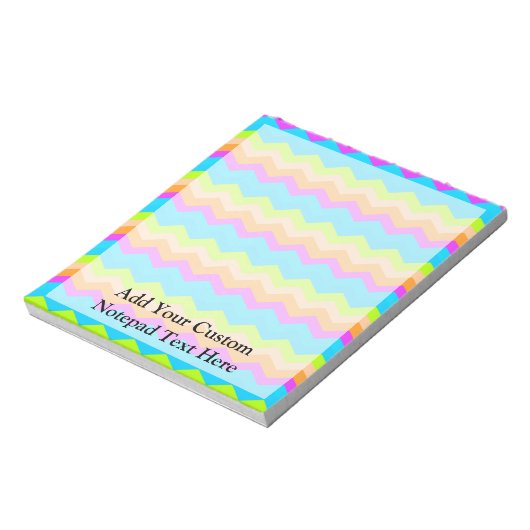 Bloc-note Neon Rainbow Zigzag (Tourné)