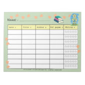 Bloc-note Nerdy Duckkking Kid Spring Book Log avec des notes (Devant)