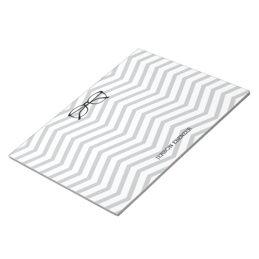 Bloc-note Nerdy Geekery Personnalisé Chevron (Incliné)