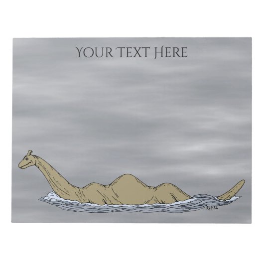 Bloc-note Nessie le monstre Loch Ness (Devant)