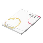 Bloc-note Nettoyage à sec et blanchisserie la tache de vin n (Tourné)