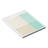 Bloc-note Nettoyage personnalisé Minimaliste Quotidien Beige (Incliné)