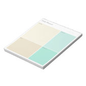 Bloc-note Nettoyage personnalisé Minimaliste Quotidien Beige (Tourné)
