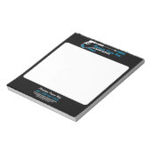 Bloc-note Nettoyage Professionnel sous Pression Noir (Tourné)