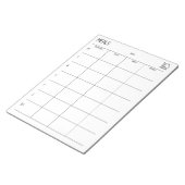 Bloc-note Nettoyer + Planificateur de repas simple (Incliné)
