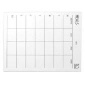 Bloc-note Nettoyer + Planificateur de repas simple (Devant)