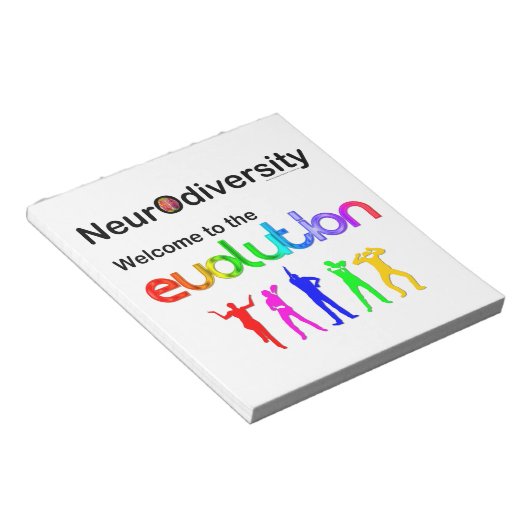 Bloc-note Neurodiversité Bienvenue à l'évolution (Incliné)
