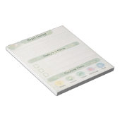 Bloc-note Neurodiversity Brain Dump Daily Check | Sage Green (Incliné)