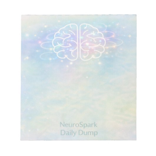 Bloc-note Neurodiversity NeuroSpark Daily Dump Pastel Design (Devant)