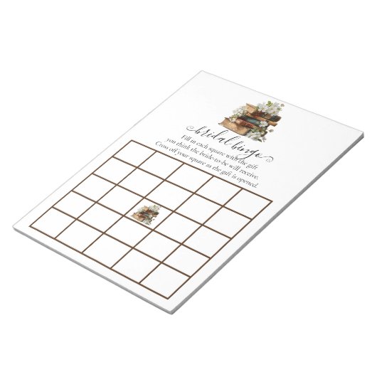 Bloc-note New Chapter Bridal Shower Bingo (Incliné)