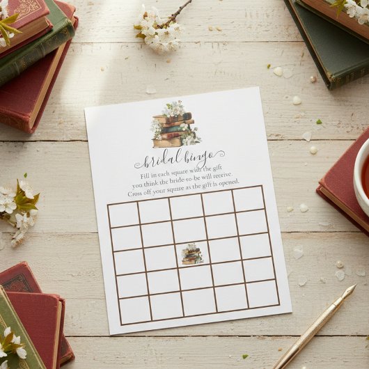 Bloc-note New Chapter Bridal Shower Bingo