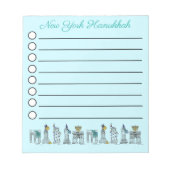 Bloc-note New York City New YC Points de repère Hanoukka Hol (Devant)