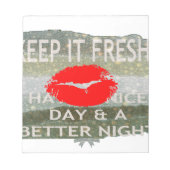 Bloc-note Nice et parfait enregistrer la date (Devant)