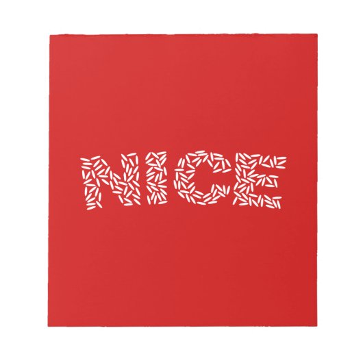 Bloc-note Nice Riz (Devant)