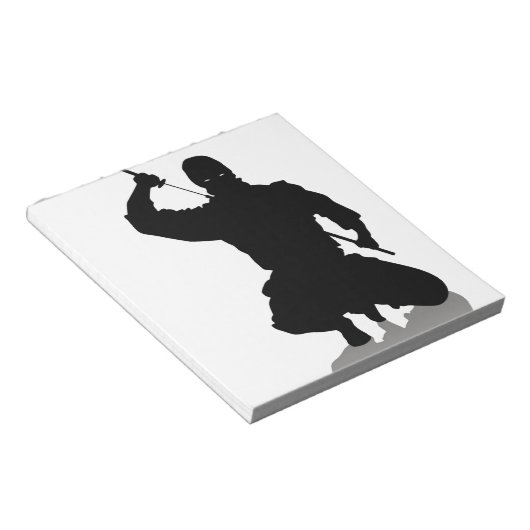 Bloc-note Ninja avec épée (Incliné)