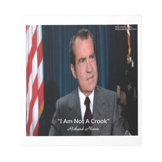 Bloc-note Nixon & Not A Crook Quote (Devant)