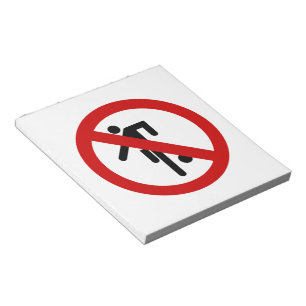 Bloc-note NO Ball Games ⚠ Thai Park ⚠