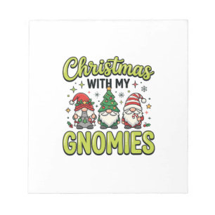 Bloc-note Noël avec mes gnomes conception de gnome