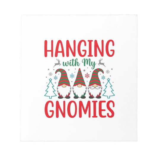 Bloc-note Noël avec mes gnomes Gnome de Noël (Devant)