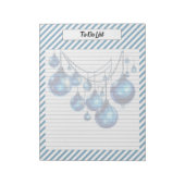 Bloc-note Noël bleu Cutie (Tourné)