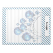 Bloc-note Noël bleu Cutie (Devant)