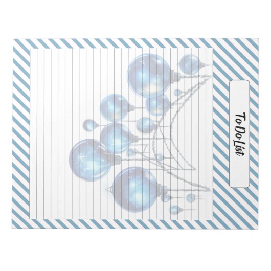 Bloc-note Noël bleu Cutie (Devant)