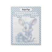 Bloc-note Noël bleu Cutie (Tourné)