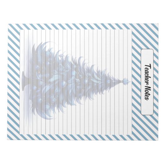 Bloc-note Noël bleu Cutie (Devant)