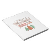 Bloc-note Noël C'Est Le Moment Le Plus Merveilleux De L'Anné (Incliné)