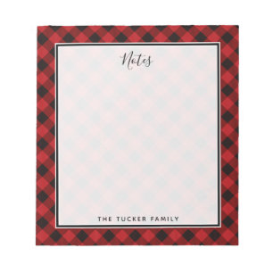 Bloc-note Noël de Buffalo Plaid