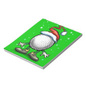Bloc-note Noël de golf (Tourné)
