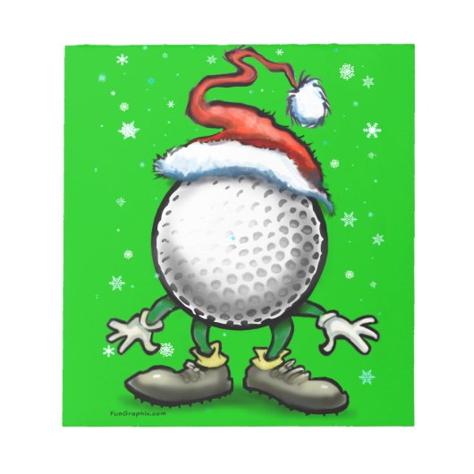 Bloc-note Noël de golf (Devant)