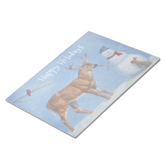 Bloc-note Noël des Deers et des Snowman (Incliné)