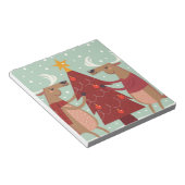 Bloc-note Noël des rennes vintages (Incliné)