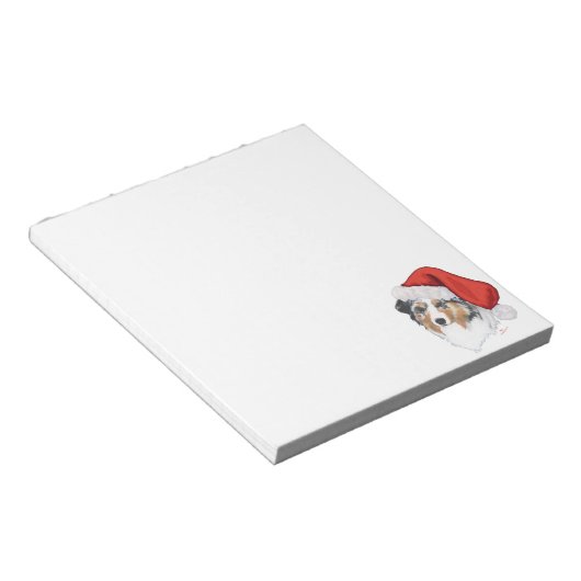 Bloc-note Noël du berger australien (Incliné)
