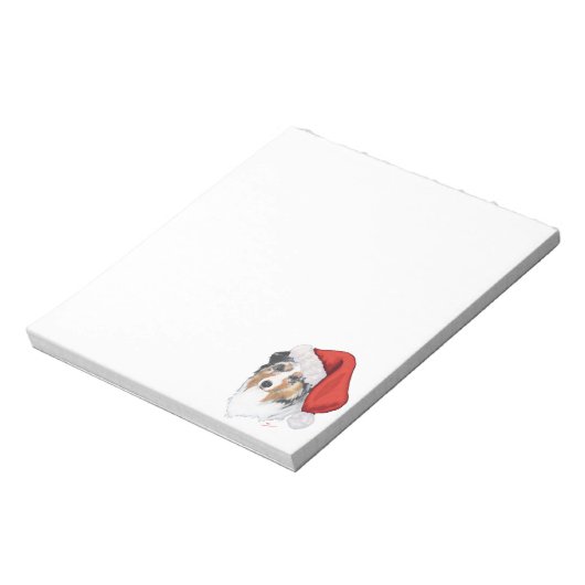 Bloc-note Noël du berger australien (Tourné)